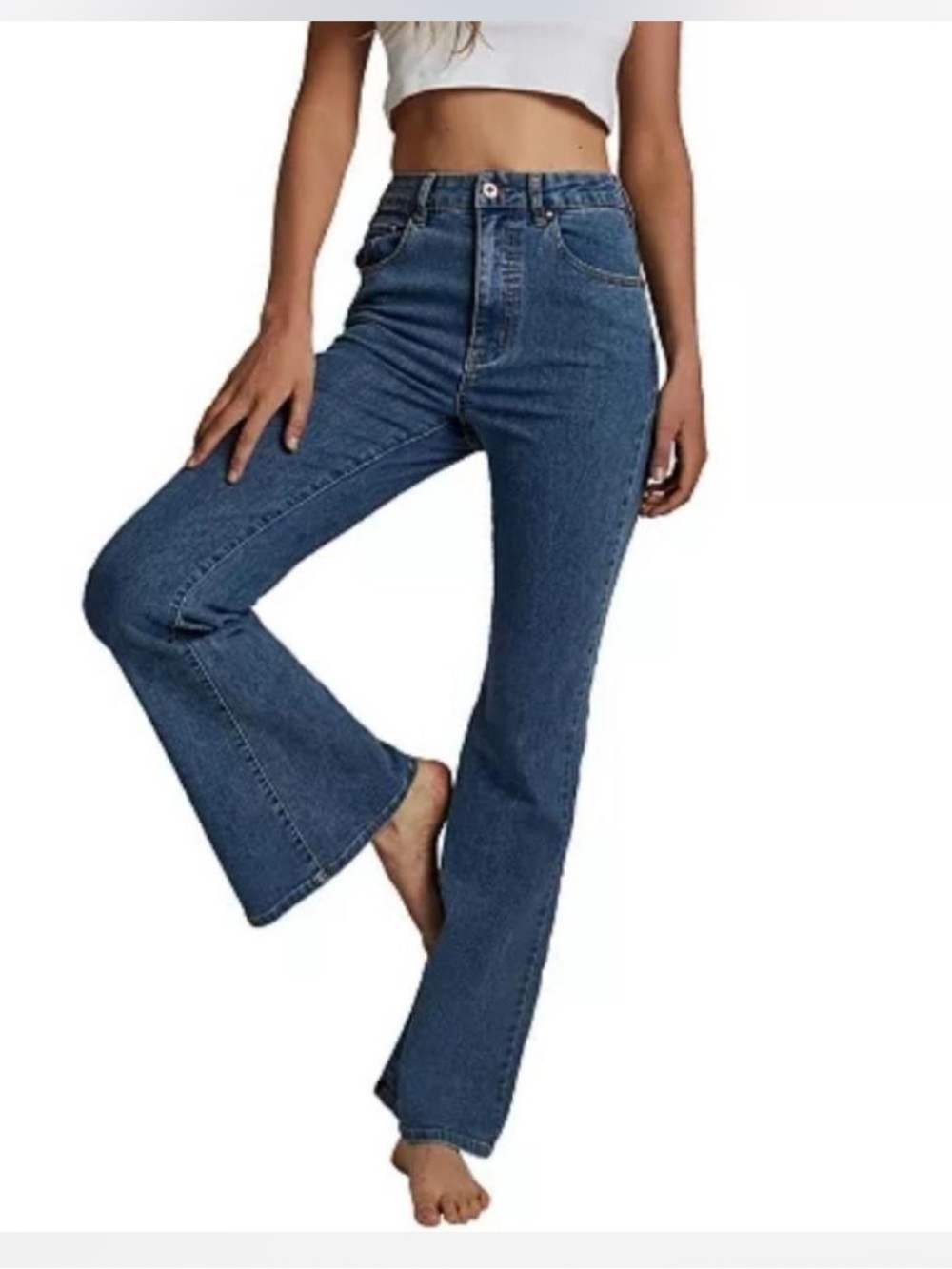 Cotton On flare high waisted jeans
